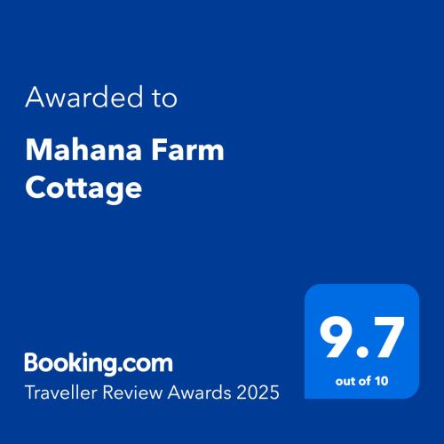 Exterior view of Mahana Farm Cottage