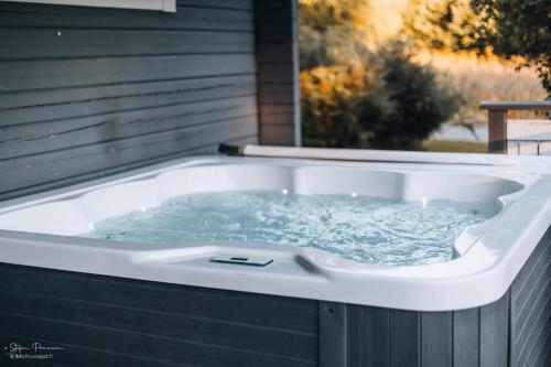 Hot tub, Villa Honkala Kihnio in Kihnio