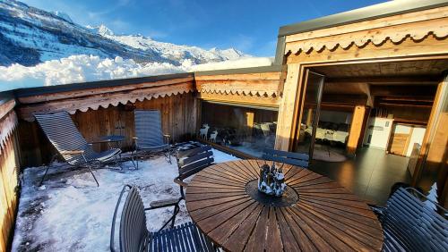 Balcony/terrace, Chalet Eden Vanoise in La Ravoire