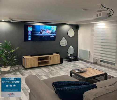 Tres bel appartement type loft de 40 m2, classe 3 etoiles dans maison avec parking privatif - Rosheim
