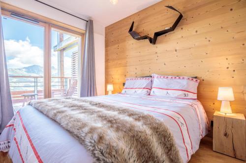 Beautiful apt in L'Ecrin Arc 1800, 8 people, 3 bedrooms, 80m3, sauna, hammam, gym
