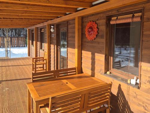 陽台/露台, Sauna v lese in 烏赫羅維茨