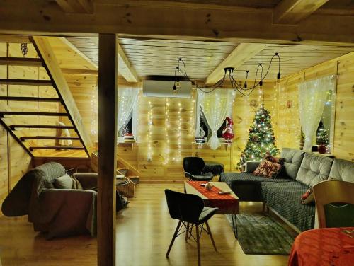 Siedlisko przy lesie Musiejówka domek z jacuzzi