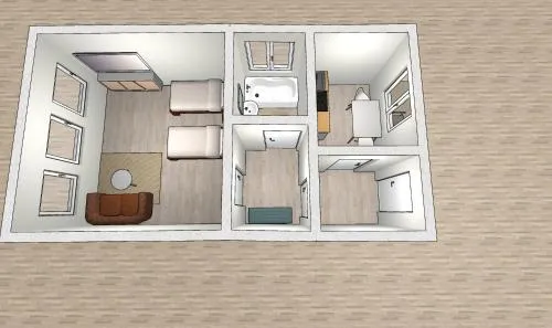 EMAS 2 Wohnung mit 2 Einzelbetten, Küche, WLAN, TV in Krefeld, Deutschland
