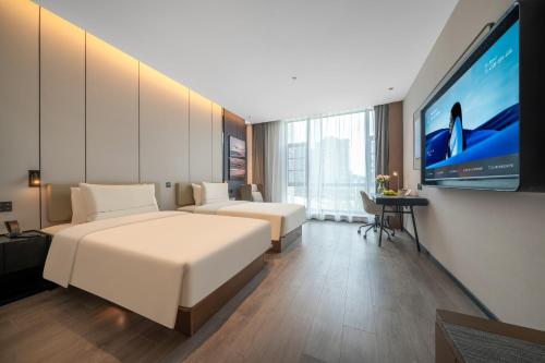 Exterior view of Atour Hotel Chengdu Shuangliu Airport Sichuan University Jiang’an Campus Atour Hotel