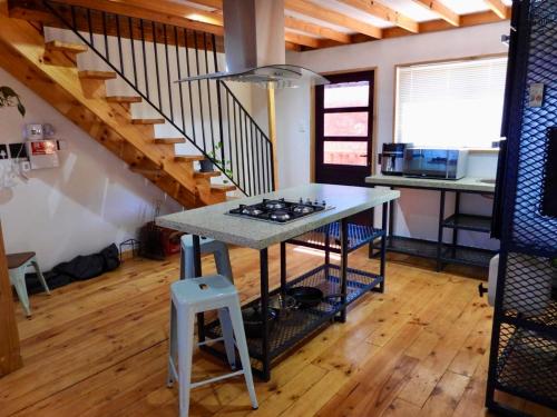 virtuve, Black Sunbird Retreat in Heidelberg (Western Cape)