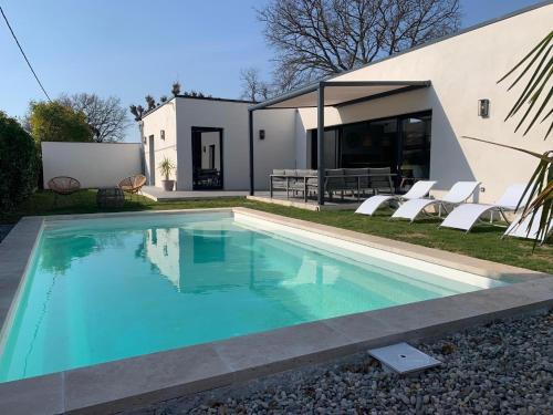 Viesnīcas āriene, Villa les Deux Chênes (Villa les Deux Chenes) in Saint-Marcellin-les-Vaison