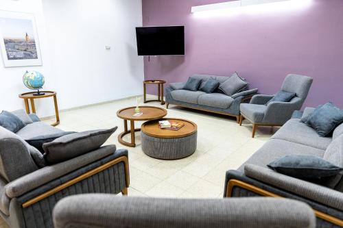公用交誼廳/視聽室, Newgate Hostel in 耶路撒冷