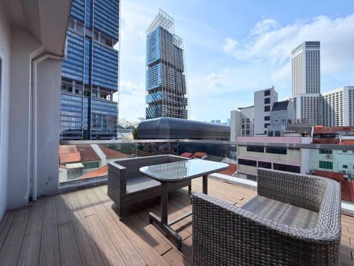 ระเบียง/ชานเรือน, Aura Hotel Purvis - Newly Renovated near Bugis Street