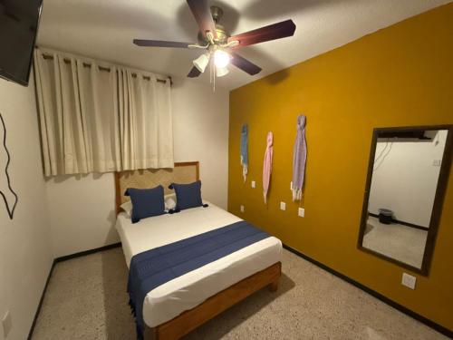 1 double bed