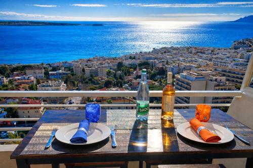 5 étoiles, 2 chambres, vue mer plein Sud, Clim, luxe