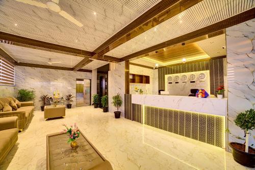 Vestíbulo, Hotel Airline Inn - Near Bangalore international Airport in Bangalore