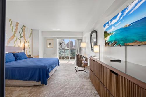 Ala Moana Hotel _ Ocean view with balcony in Honolulu Downtown