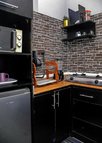 Kitchen, 3Tee Serviced Apartment Abeokuta in Abeokuta
