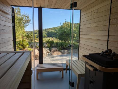 Sauna, Hotel Hofgut Georgenthal in Hohenstein
