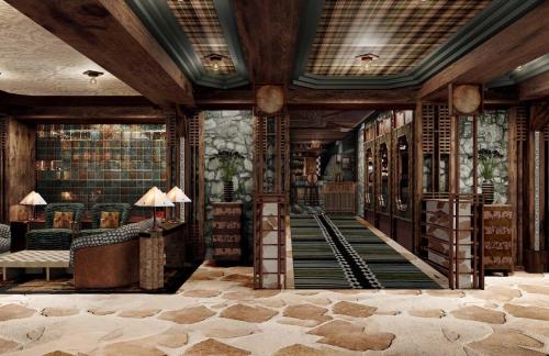 大堂, 蛇河別墅溫泉羅克度假酒店 (Snake River Lodge & Spa) in 堤頓村