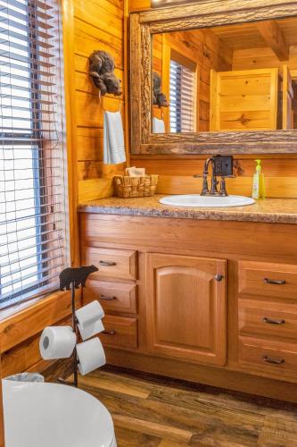 Bathroom, Mountain View Cabins in Tellico Plains