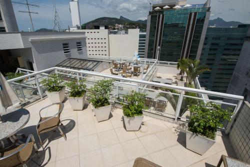 Balcony/terrace, Hotel OK near Hobby Sucos E Lanches
