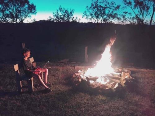 Vintage Bedford Bus Farm Glamping Under the Stars in Elbow Valley