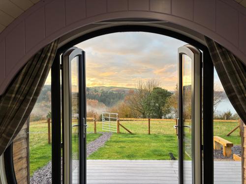 View, Four Paws Glamping in Bronant