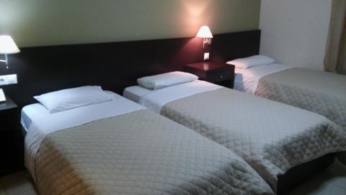 3 twin beds