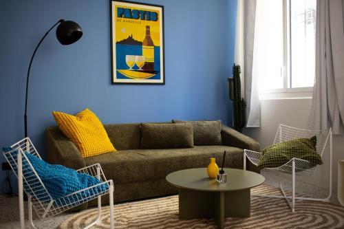 Arty & Chic 1BR 4P - Coeur de Marseille - AC
