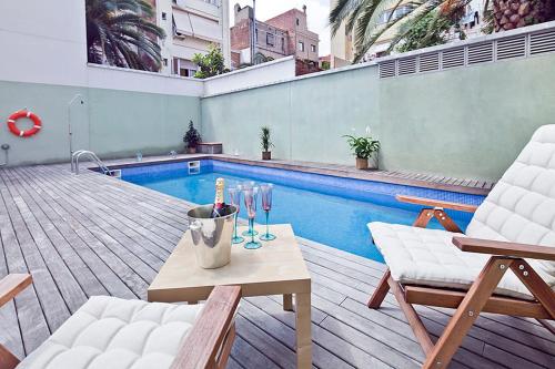 Apartment Barcelona Rentals - Gracia Pool Apartments Center