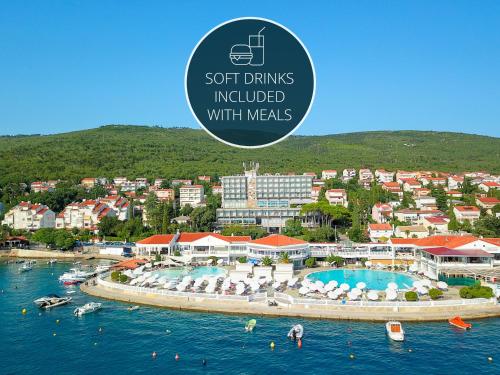 A szálláshely kívülről, Hotel Katarina in Selce