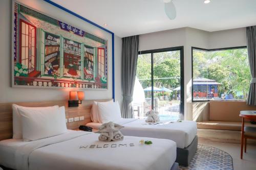 Chambre double, deluxe, piscine