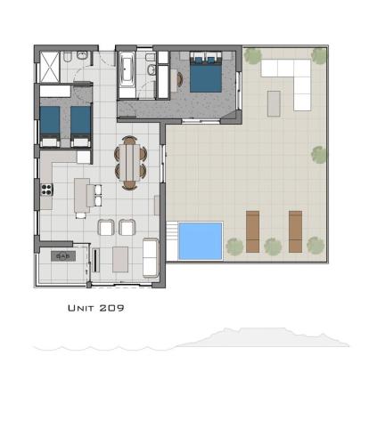 Apartment with terrace and private splash pool - image 8