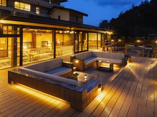 Hot spring bath, Hotel Okada in Hakone
