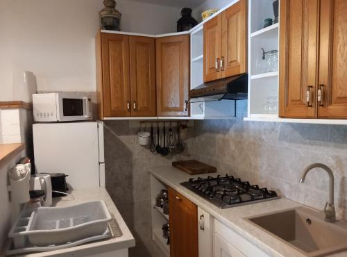 bucătărie, Guest House Green Corner Supetarska Draga - Studio Apartment with Terrace And Sea View in Rab