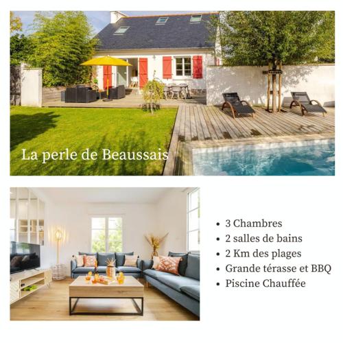 Charmante maison avec piscine chauffée - 2km des plages - Paramé