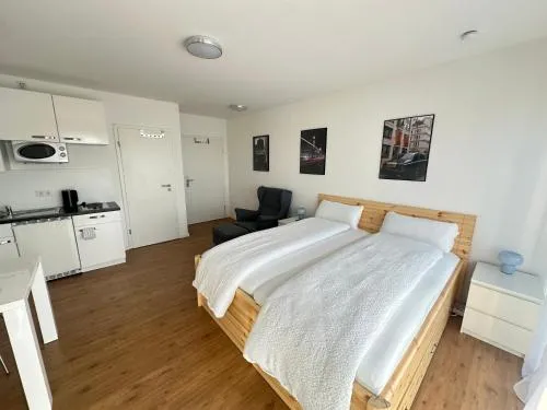 Helles Studio mit Weitblick, Doppelbett, zentrumsnah in Aschaffenburg, Deutschland