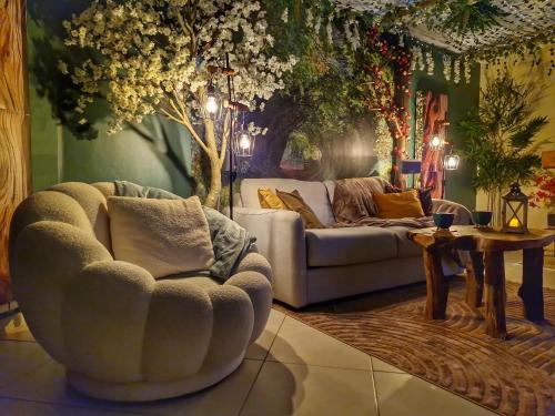 La Forêt Enchantée - Maison avec cheminée et jardin gîte à louer Jaux