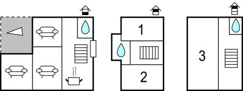 แผนผังชั้น, Lovely Home In Spanga With Kitchen in สโปงงา