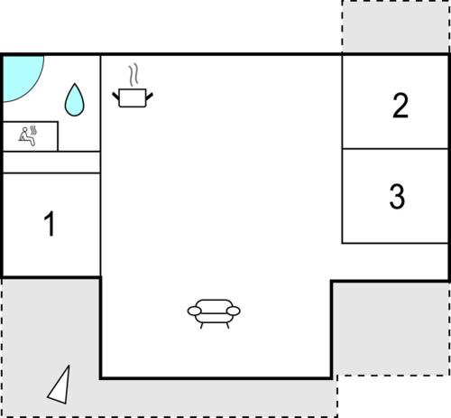 楼层平面图, Holiday Home Skovæblevej in 韦格勒瑟