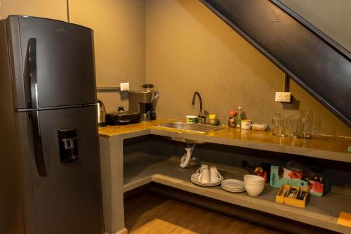 Kitchen, Hotel Quinta Bolivar in Bogotá