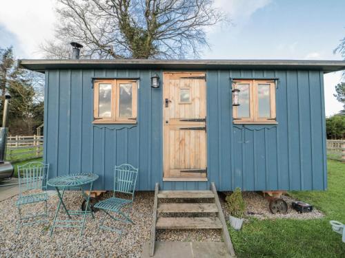 A szálláshely kívülről, Honeysuckle Hut, Potto Grange Farm in Potto