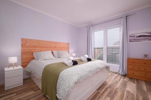 เตียงนอน, Casa da Praia by Azorean Living in ริเบรา กรานเด