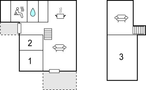 مخططات الأرضية, Cozy Home In Sysslebäck With Kitchen (Cozy Home In Syssleback With Kitchen) in Syssleback