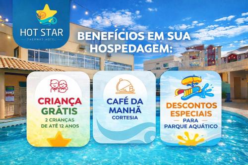 Faciliteter, Hot Star Thermas Hotel in Caldas Novas