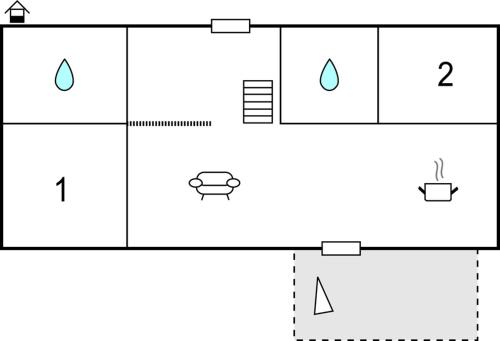 แผนผังชั้น, Two-Bedroom Holiday Home In Vimmerby in วิมเมอบีย์