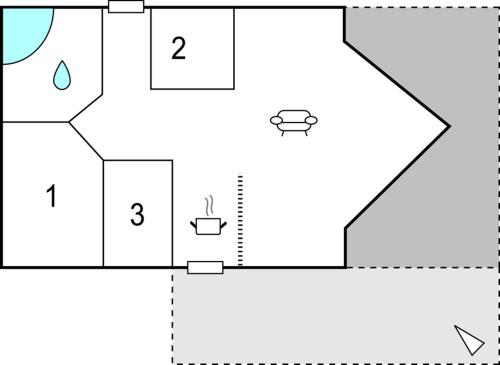 Pelan Lantai, Awesome Home In Haderslev With Wifi in Haderslev