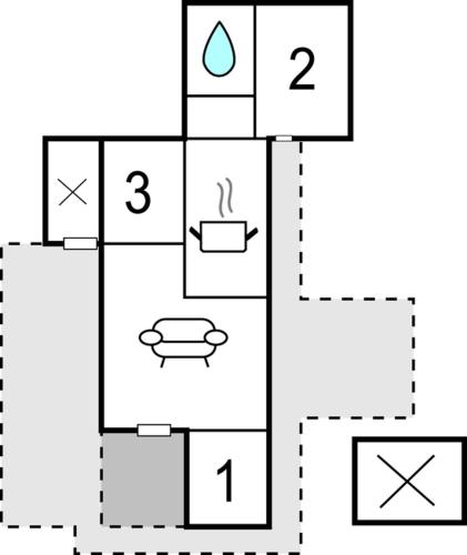 Floor plans, Holiday Home Sirenevej Ix in Snogebaek