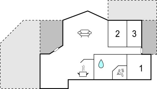 Floor plans, Three-Bedroom Holiday Home In Vaggerlose in Idestrup