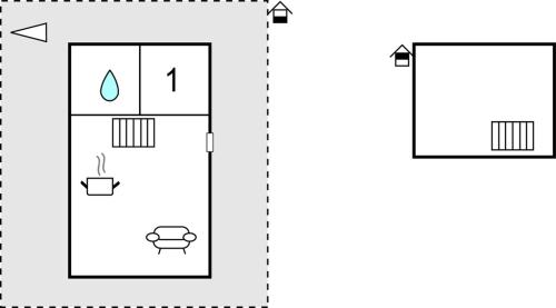 Floor plans, 1 Bedroom Pet Friendly Home In Strangnas in Alvsjo