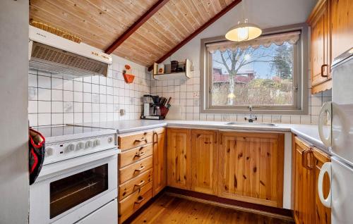 virtuve, 3 Bedroom Lovely Home In Brenderup Fyn in Vedelshave