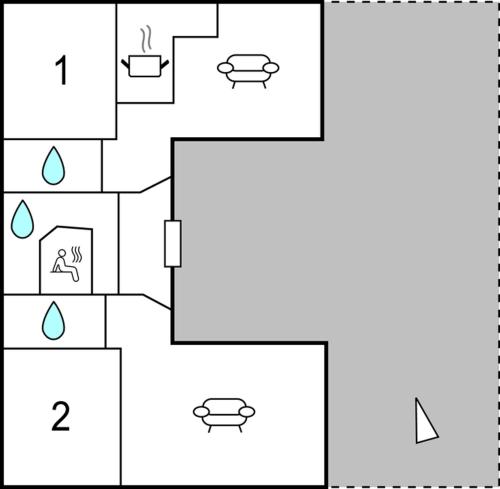 平面圖, Gorgeous Home In Skanes Fagerhult in 斯卡納法格爾