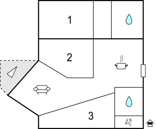 แผนผังชั้น, Gorgeous Apartment In Hemsedal in เฮมเซดาล